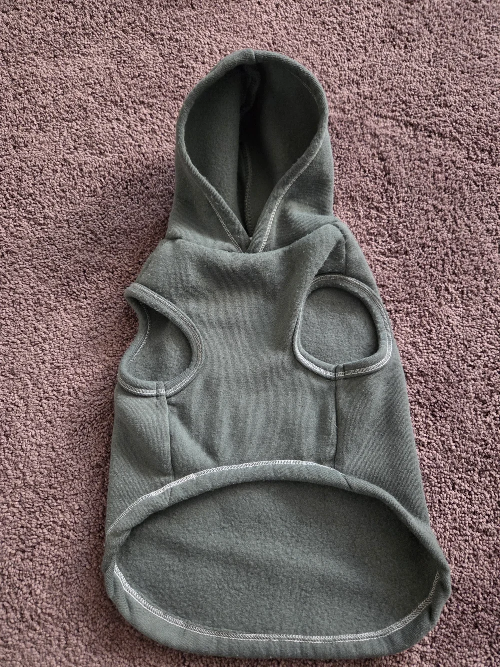 Olive Green 'FURRY BOSS' Dog Hoodie